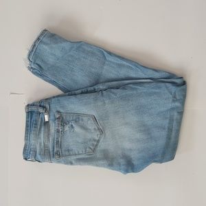 KanCan Women's 7/27 Distressed High Rise Skinny Jeans